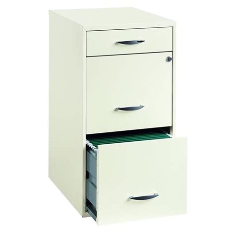 YPZBBOOM Cooper 3 Drawer Steel File Cabinet in White